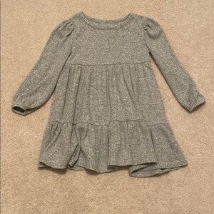 Gray Knit Long Sleeve Dress cat and jack 4t